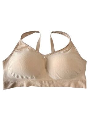 Breezies Seamless Wireless Comfort Support Bra Beige Size 2X